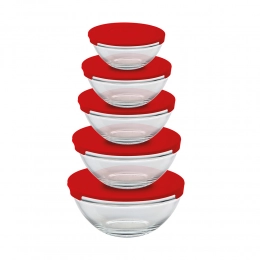 Set of 5pcs glass bowl