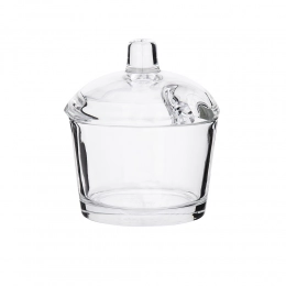 Glossy sugar glass bowl