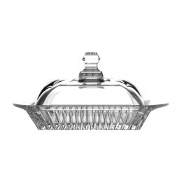 Venus  glass butter dish 11x17x10,5cm