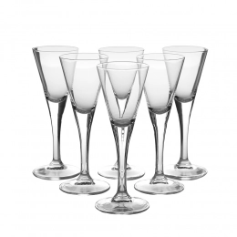 Diamond set of 6 liqueur glasses 55 ml
