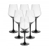 Rubin Black set of 6 pcs white wine glasses 290 ml Rubin Black set of 6 pcs white wine glasses 290 ml