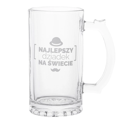 
                                            Beer glass with décor in one side 500 ml color box
                                            