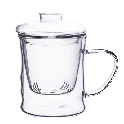 
                                            Andrea high borosilicate glass with glass infuser 350ml color box
                                            