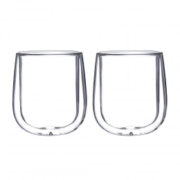 Andrea set of 2pcs high borosilicate glass 250ml