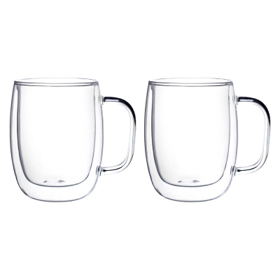 
                                            Andrea set of 2pcs high borosilicate glass 400ml color box
                                            