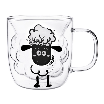 
                                            Andrea Kids high borosilicate glass 330 ml dec. sheep
                                            