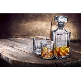 Muscat  whisky set, carafe 900ml + 4 pcs glasses 330ml