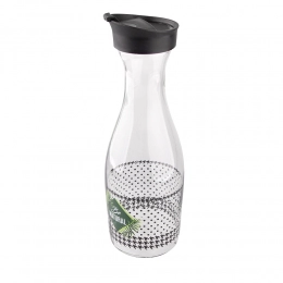 Decorated glass carafe 1l