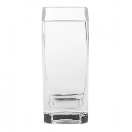 Glass vase square 10x10 cm h 20 cm