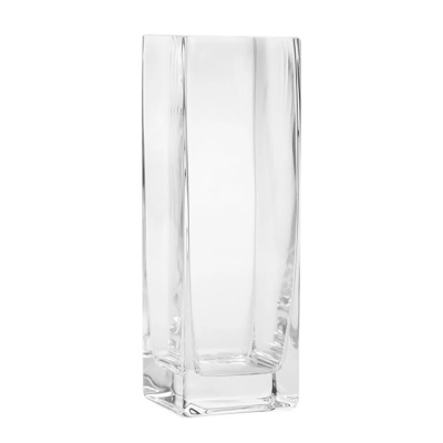 
                                                Glass vase square 10x10 cm h 30 cm
                                                