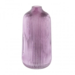 Glass vase h-21cm, purple (color box)