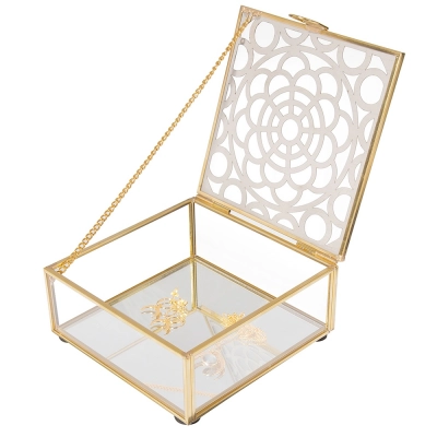 
                                            Golden honey glass case 16x16cm
                                            