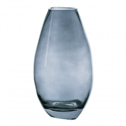 Glass vase 13.5x12x25.5 cm, navy blue, color box