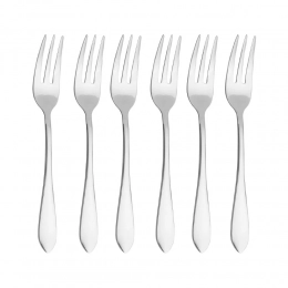 MONA set of 6 cake forks polished flock