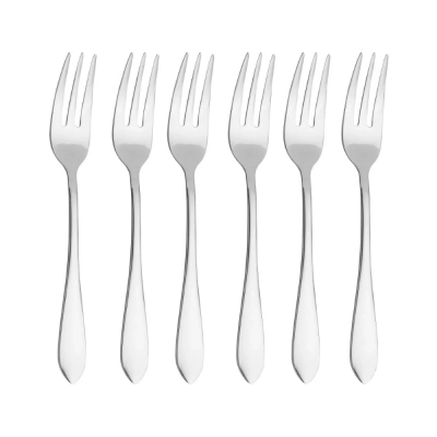 
                                                MONA set of 6 cake forks polished flock
                                                