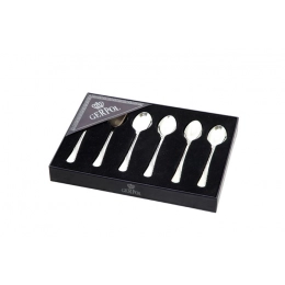 Violino set of 6 coffee spoons polished flock