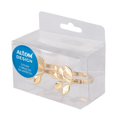 
                                                Set of 2 napikin rings leaf  4,1x3,4x4,3 cm
                                                