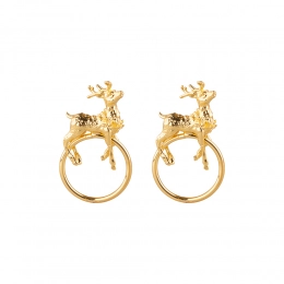 Set of 2 napikin rings deer  7x4x1 cm