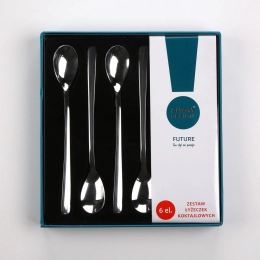 Future 6pcs set coctail spoon flocking