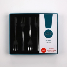 Future 6pcs set cake fork flocking