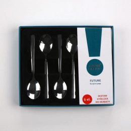 Future set of 6 pcs tea spoon packing in color box with PVC