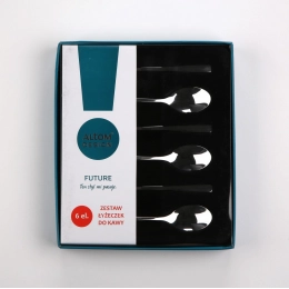 Future 6pcse set coffee spoon flocking