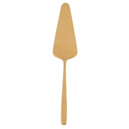 Gold Dream cake spatula on blister in gold color BZ