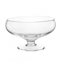 Салатник на ножке с ручкой диаметром 20,5 см, высотой 13 см.