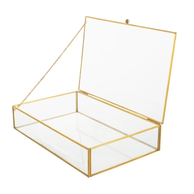 
                                            Golden honey glass case 25x16 cm
                                            