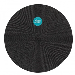 Table mat PP dia. 38cm black