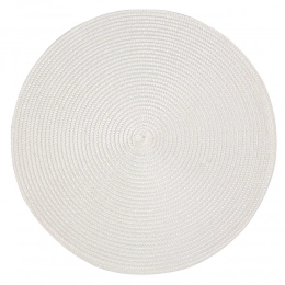 Table mat PP dia. 38 cm white
