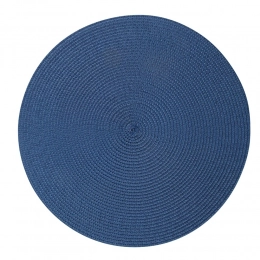 Table mat PP dia. 38 cm dark blue
