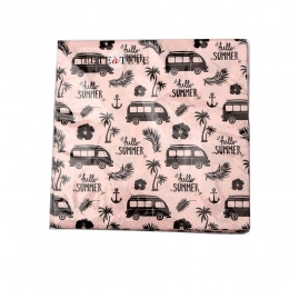 Set of 20 paper napkins 33x33cm CAR
