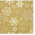 Napkins Snowflakes and stars gold