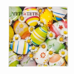 Napkins Daisies among eggs