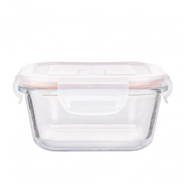 450ML SQUARE GLASS FOOD CONTAINER WITH VENTED LID
