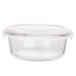 ROUND GLASS FOOD CONTAINER WITH VENTED LID 0,95 L; 18x8 cm ROUND GLASS FOOD CONTAINER WITH VENTED LID 0,95 L; 18x8 cm