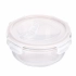 ROUND GLASS FOOD CONTAINER WITH VENTED LID 0,95 L; 18x8 cm ROUND GLASS FOOD CONTAINER WITH VENTED LID 0,95 L; 18x8 cm