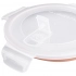 ROUND GLASS FOOD CONTAINER WITH VENTED LID 0,95 L; 18x8 cm ROUND GLASS FOOD CONTAINER WITH VENTED LID 0,95 L; 18x8 cm