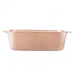 RECTANGULAR GLASS LOAF PAN WITH NON STICK COATING 26x13x7,5cm 1.5L