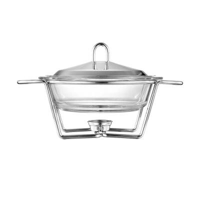 
                                            Glass oven dish with steel metal rack and lid 2,0l
                                            