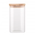 Square Borosilicate Container 1350ml with Bamboo Lid