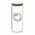 Charlotta borosilicate glass container with bamboo lid 800 ml dec.2 color box BZ Charlotta borosilicate glass container with bamboo lid 800 ml dec.2 color box BZ