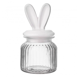 Glass jar with ceramic lid 650ml