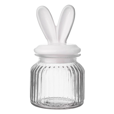 
                                            Glass jar with ceramic lid 650ml
                                            