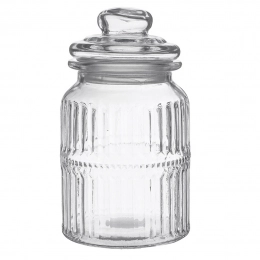 Glass Canister Jar with Glass Lid 900ml