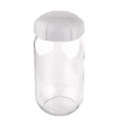 Glass jar with plastic lid 1l
