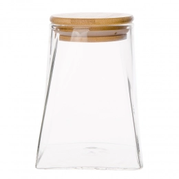 Borosilicate Container with Bamboo Lid 700ml