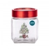 Classical Christmas jar with Christmas Tree dec. and red lid, 500ml Classical Christmas jar with Christmas Tree dec. and red lid, 500ml