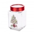 Classical Christmas jar with Christmas Tree dec. and red lid, 700ml Classical Christmas jar with Christmas Tree dec. and red lid, 700ml